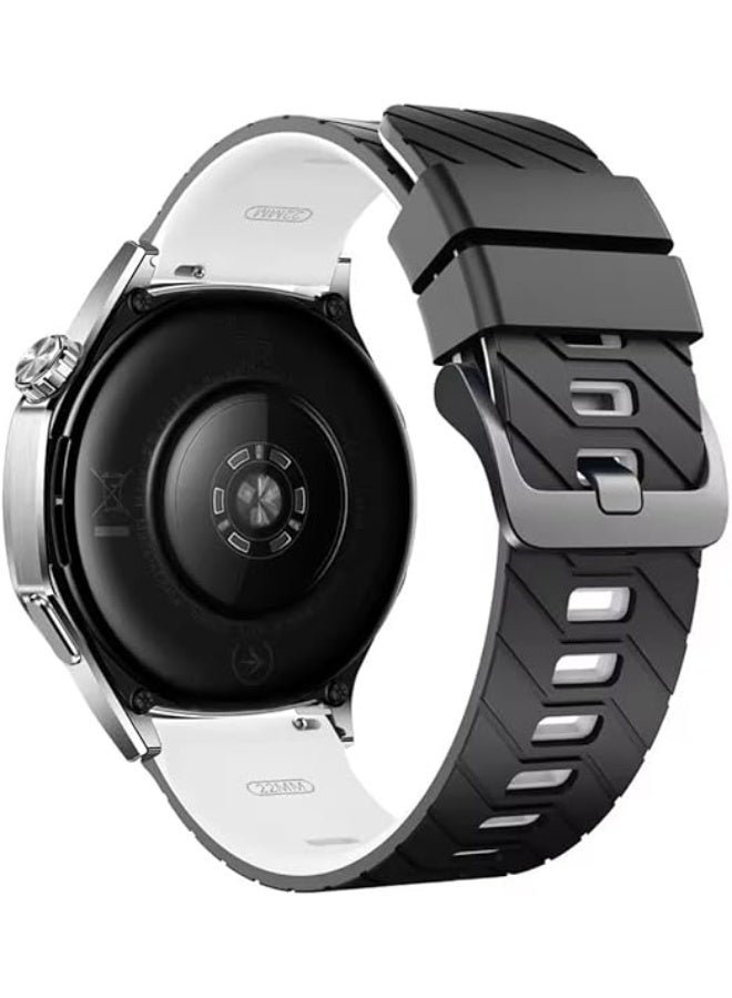 فكرة حزام سيليكون فاخر من Fekra مقاس 22 مم لساعة Huawei Watch GT6 مقاس 46 مم | GT6 Pro | GT5 مقاس 46 مم | GT4 | GT2 GT3 مقاس 46 مم | Watch 4/4 Pro | Watch 3/3 Pro | GT3 | GT3 Pro | GT Runner - Image 2